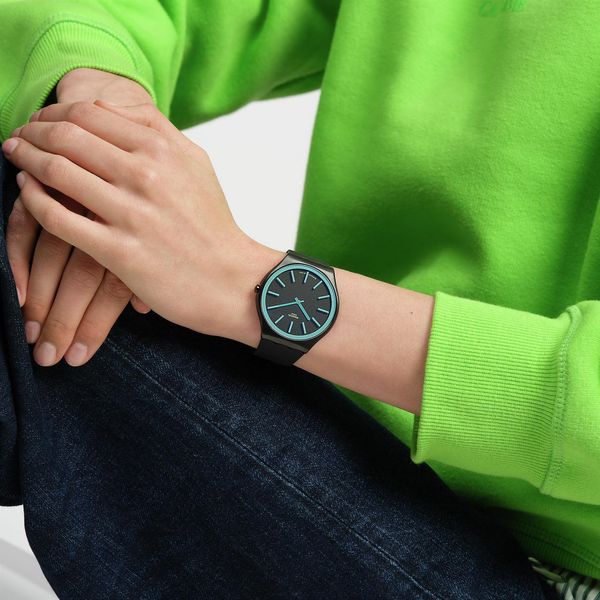 Swatch OBSIDIAN SHIMMER SS07B111 Unisex Swatch OBSIDIAN SHIMMER SS07B111 Unisex