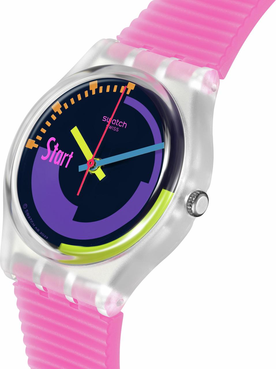 Swatch NEON PINK PODIUM PAY! SO28K112-5300 Unisex