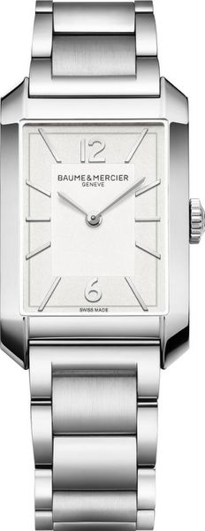 Baume & Mercier HAMPTON RECTANGL M ST ST QZ SILV M0A10740 Damenarmbanduhr Baume & Mercier HAMPTON RECTANGL M ST ST QZ SILV M0A10740 Damenarmbanduhr