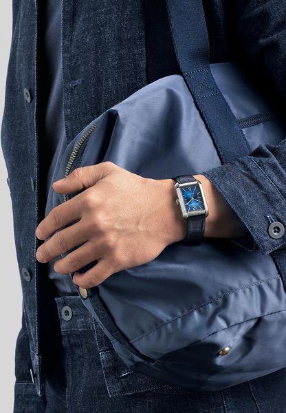 Baume & Mercier HAMPTON RECTANGL M ST LA AT BLUE M0A10732 Herren Automatikuhr Baume & Mercier HAMPTON RECTANGL M ST LA AT BLUE M0A10732 Herren Automatikuhr