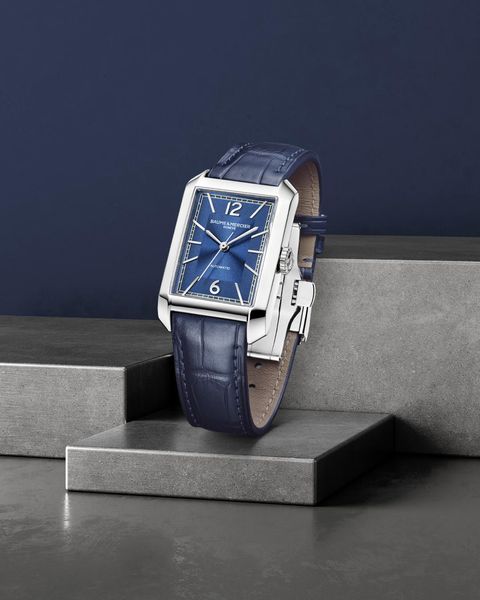 Baume & Mercier HAMPTON RECTANGL M ST LA AT BLUE M0A10732 Herren Automatikuhr Baume & Mercier HAMPTON RECTANGL M ST LA AT BLUE M0A10732 Herren Automatikuhr