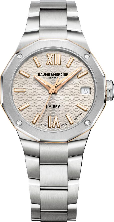 Baume & Mercier RIVIERA 12GONE M SST ST AT SILV M0A10730 Damen Automatikuhr