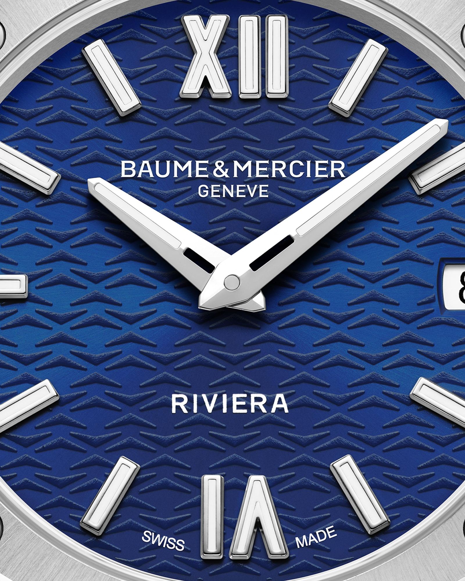 Baume & Mercier RIVIERA 12GONE M ST ST QZ BLUE M0A10727 Wristwatch for women