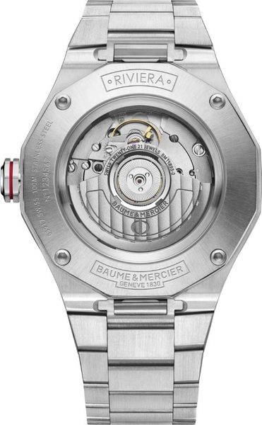 Baume & Mercier RIVIERA ROUND L ST ST COM SILVER M0A10658 Herren Automatikuhr Baume & Mercier RIVIERA ROUND L ST ST COM SILVER M0A10658 Herren Automatikuhr