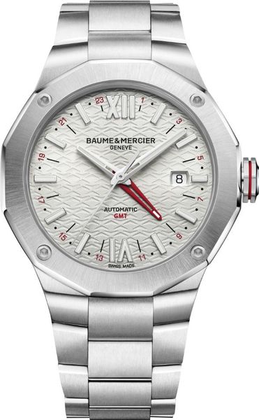 Baume & Mercier RIVIERA ROUND L ST ST COM SILVER M0A10658 Herren Automatikuhr Baume & Mercier RIVIERA ROUND L ST ST COM SILVER M0A10658 Herren Automatikuhr
