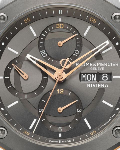 Baume & Mercier RIVIERA 12GONE XL STT RB CAT GREY M0A10722 Herren Automatikchronograph Baume & Mercier RIVIERA 12GONE XL STT RB CAT GREY M0A10722 Herren Automatikchronograph