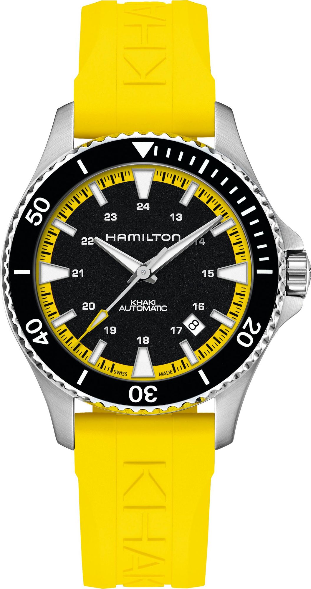 Hamilton Khaki Navy Scuba H82395332 Herren Automatikuhr 80h Gangreserve