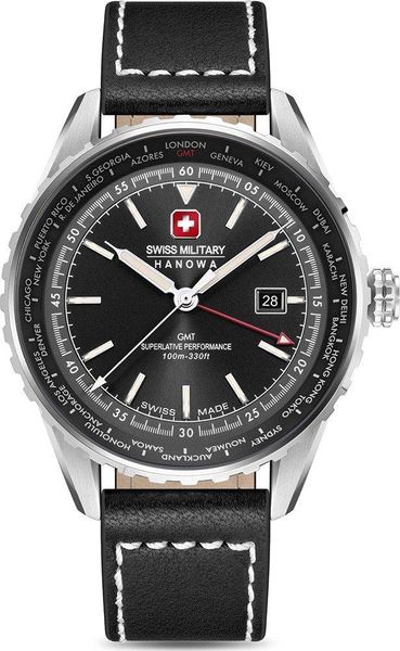 Swiss Military Hanowa AFTERBURN GMT SMWGB0003201 Heren armbandhorloge