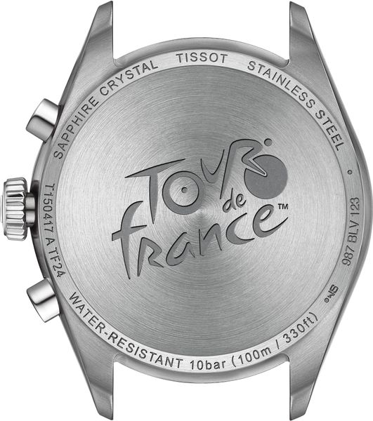 Tissot PR100 Tour de France Chronograph T150.417.11.051.00 Cronógrafo para hombres Con pulsera adicional Tissot PR100 Tour de France Chronograph T150.417.11.051.00 Cronógrafo para hombres Con pulsera adicional
