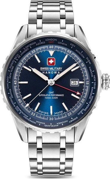 Swiss Military Hanowa AFTERBURN GMT SMWGH0003204 Heren armbandhorloge Swiss Military Hanowa AFTERBURN GMT SMWGH0003204 Heren armbandhorloge