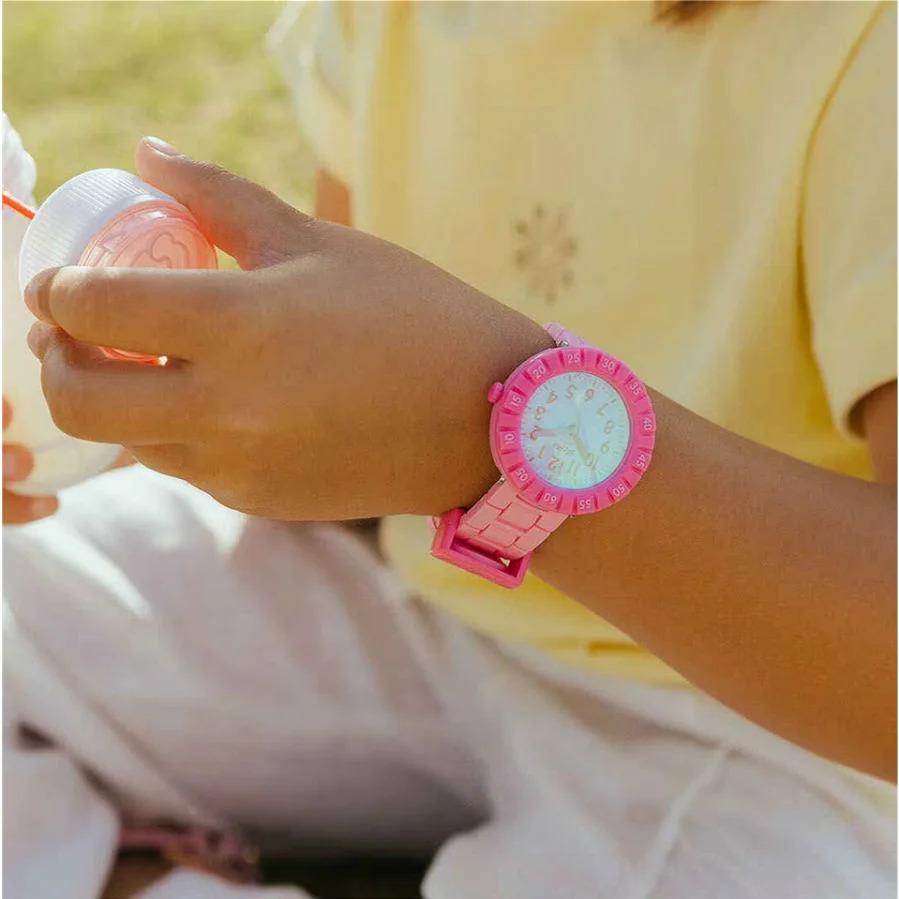 Flik Flak Pink Splash FCSP125 Montre élégante pour enfants