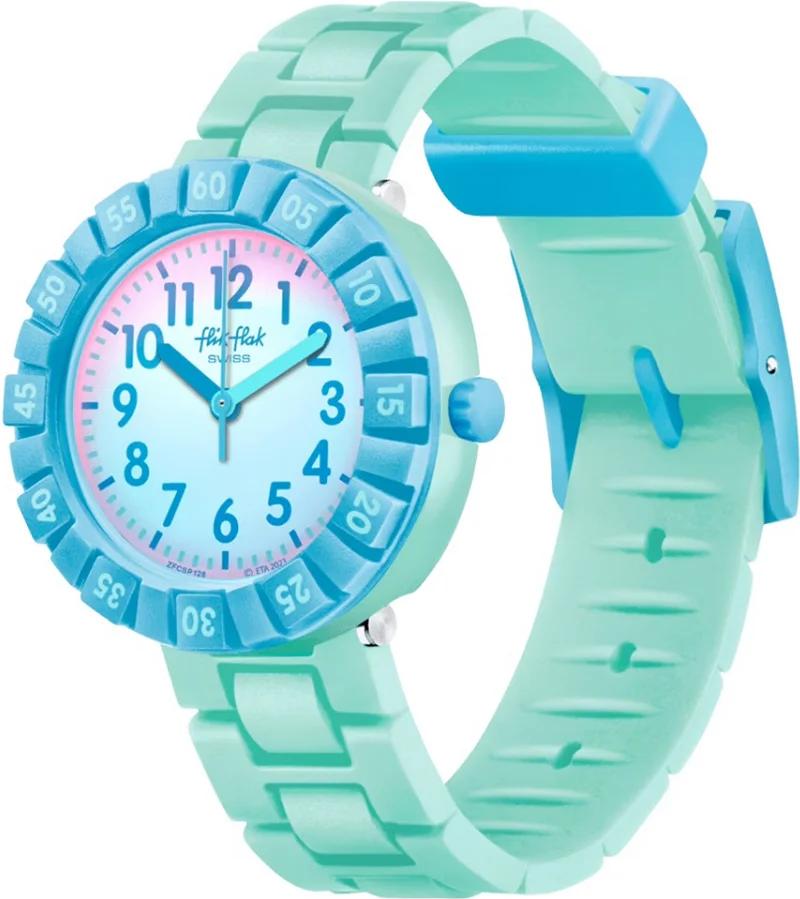 Flik Flak Blue Splash FCSP126 Reloj elegante para niños