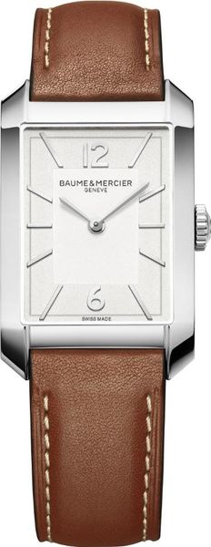 Baume & Mercier HAMPTON RECTANGL M ST LV QZ SILV M0A10670 Heren armbandhorloge
