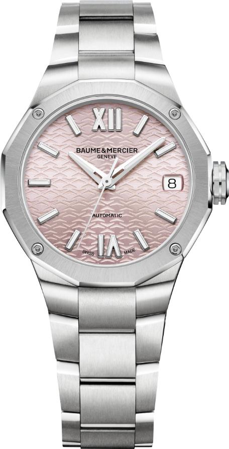 Baume & Mercier RIVIERA 12GONE M ST ST AT PINK M0A10675 Reloj Automático para mujeres