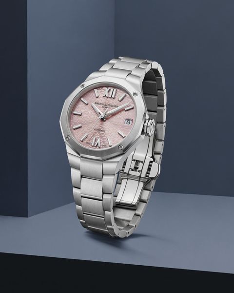 Baume & Mercier RIVIERA 12GONE M ST ST AT PINK M0A10675 Automatisch horloge voor dames Baume & Mercier RIVIERA 12GONE M ST ST AT PINK M0A10675 Automatisch horloge voor dames