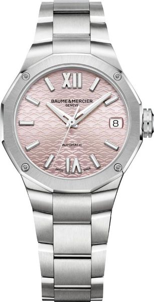 Baume & Mercier RIVIERA 12GONE M ST ST AT PINK M0A10675 Automatisch horloge voor dames Baume & Mercier RIVIERA 12GONE M ST ST AT PINK M0A10675 Automatisch horloge voor dames
