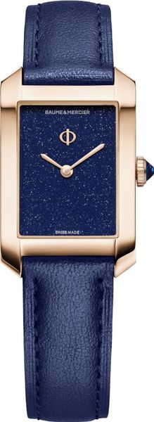 Baume & Mercier HAMPTON RECTANGL S PGT LV QZ BLUE M0A10674 Dames armbandhorloge