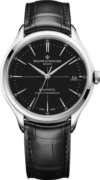 Baume & Mercier CLIFTON ROUND L ST LA AT BLACK M0A10692 Orologio automatico uomo Baume & Mercier CLIFTON ROUND L ST LA AT BLACK M0A10692 Orologio automatico uomo