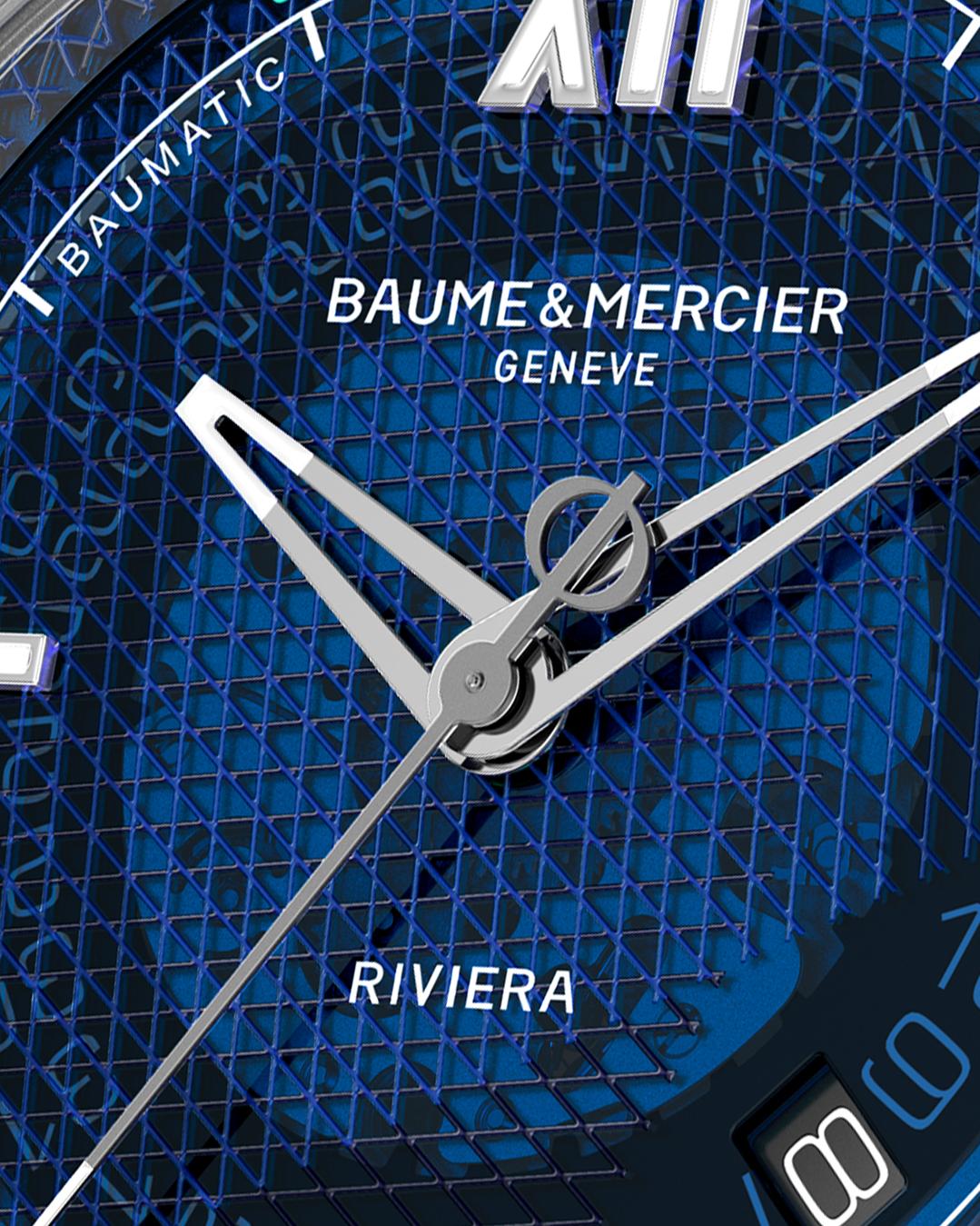 Baume & Mercier RIVIERA 12GONE L ST RB AT BLUE M0A10701 Reloj Automático para hombres