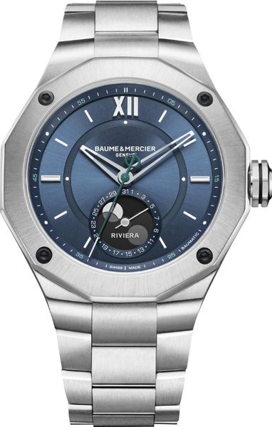 Baume & Mercier RIVIERA 12GONE XL ST ST AT COM BLUE M0A10682 Orologio automatico uomo Baume & Mercier RIVIERA 12GONE XL ST ST AT COM BLUE M0A10682 Orologio automatico uomo