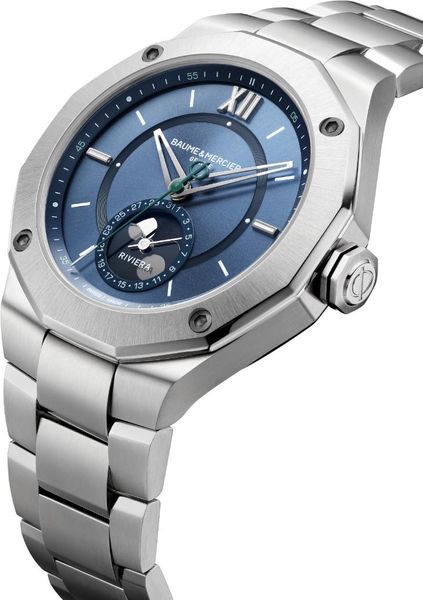 Baume & Mercier RIVIERA 12GONE XL ST ST AT COM BLUE M0A10682 Orologio automatico uomo Baume & Mercier RIVIERA 12GONE XL ST ST AT COM BLUE M0A10682 Orologio automatico uomo