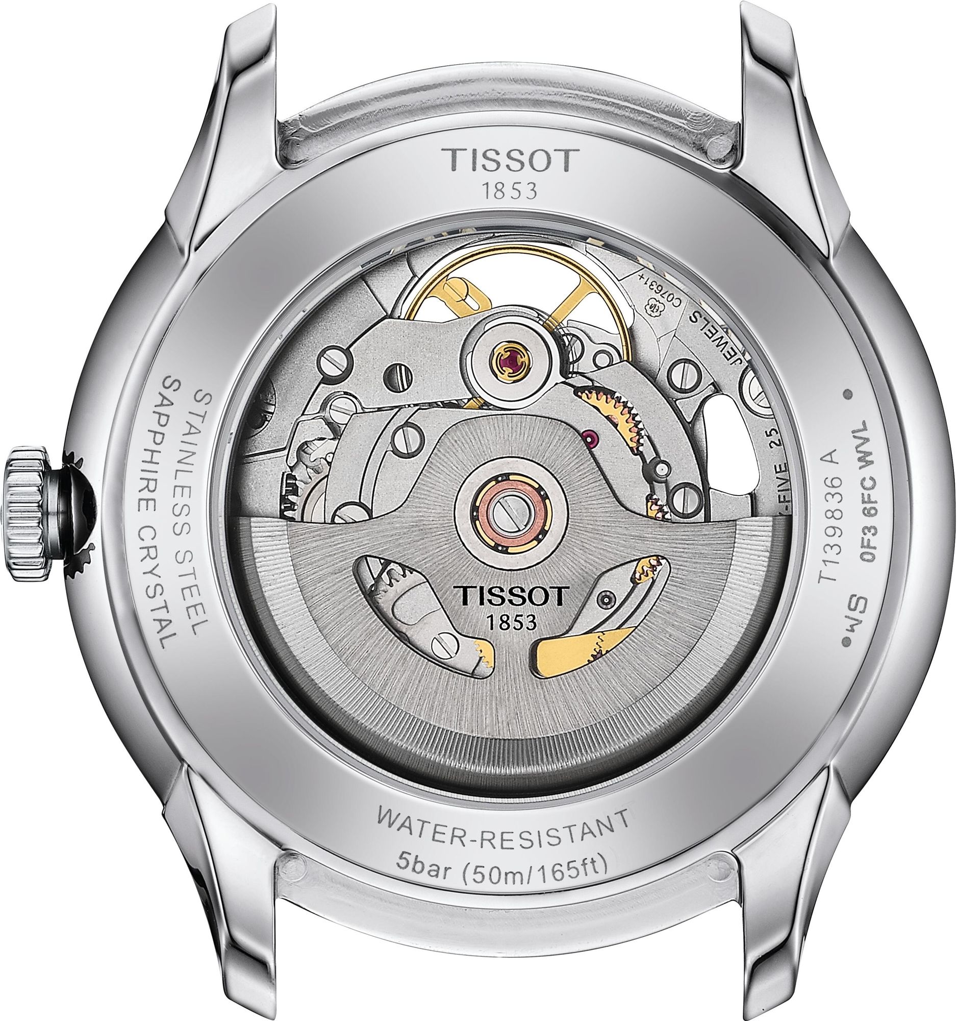 Tissot CHEMIN DES TOURELLES POWERMATIC Skeleton T139.836.16.261.00 Automatisch horloge voor heren