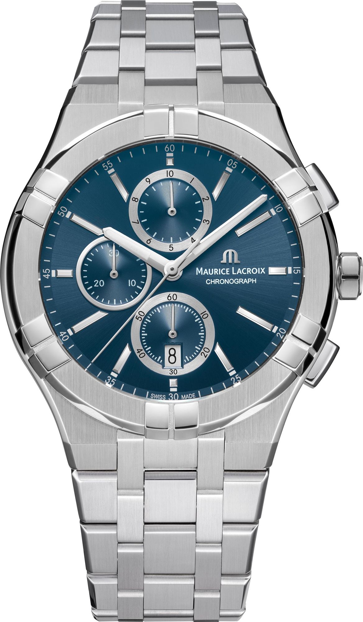 Maurice Lacroix AIKON Quartz Chronograph AI1118-SS002-430-1 Herenchronograaf Design highlight