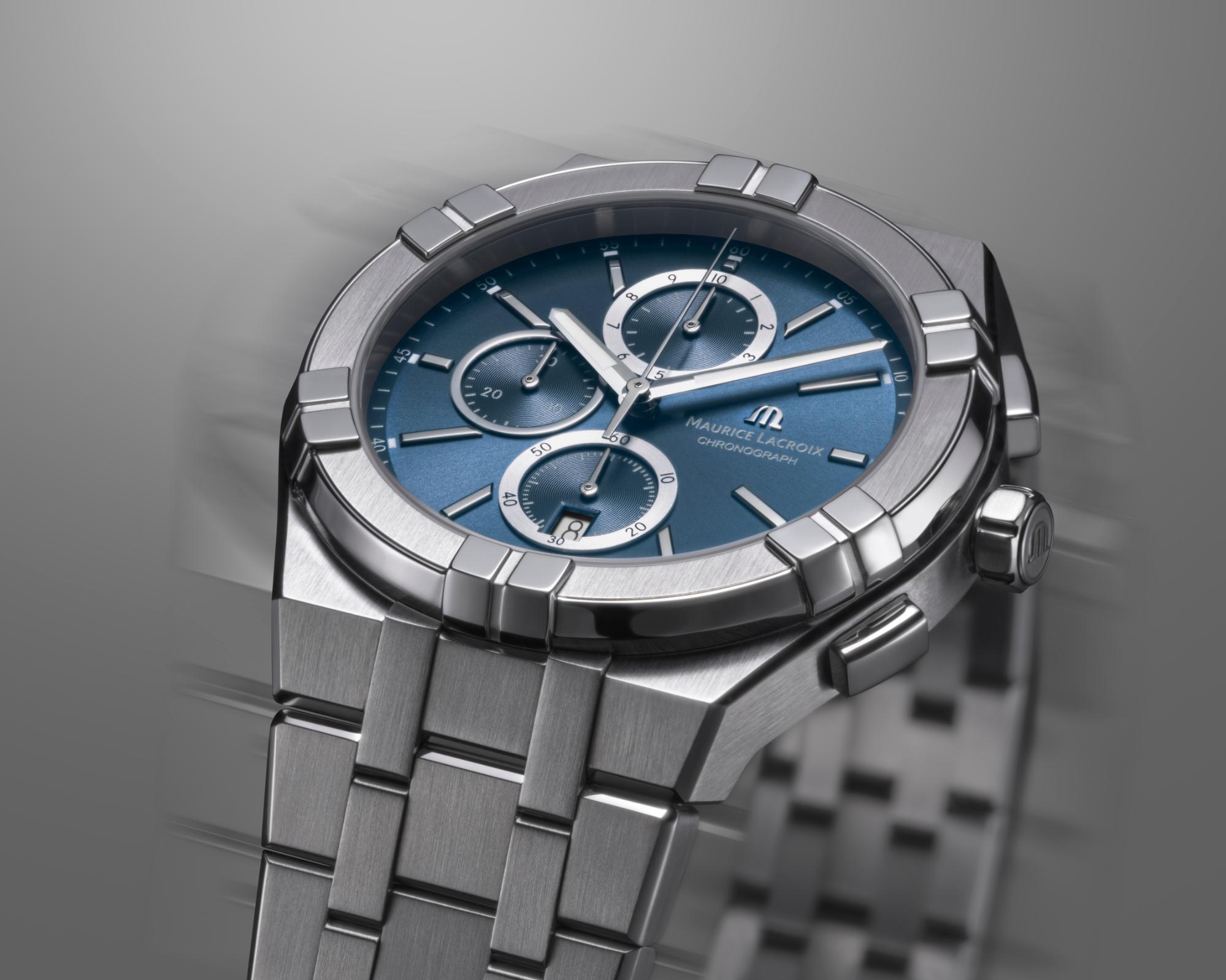 Maurice Lacroix AIKON Quartz Chronograph AI1118-SS002-430-1 Herrenchronograph Design Highlight