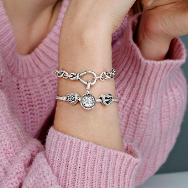 Pandora Offenes Metallperlen Herz -Charm 797516 Colgante Pandora Offenes Metallperlen Herz -Charm 797516 Colgante