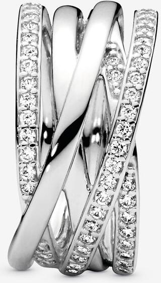 Pandora Sparkling & Polished Lines Ring 190919CZ Anello donna Pandora Sparkling & Polished Lines Ring 190919CZ Anello donna