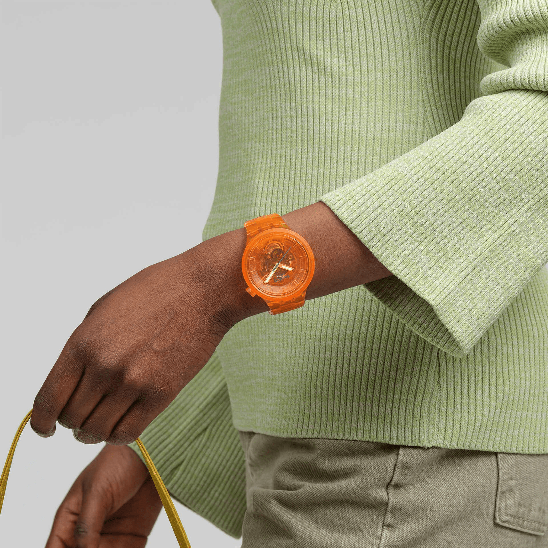 Swatch ORANGE JOY SB05O103 Unisex horloge