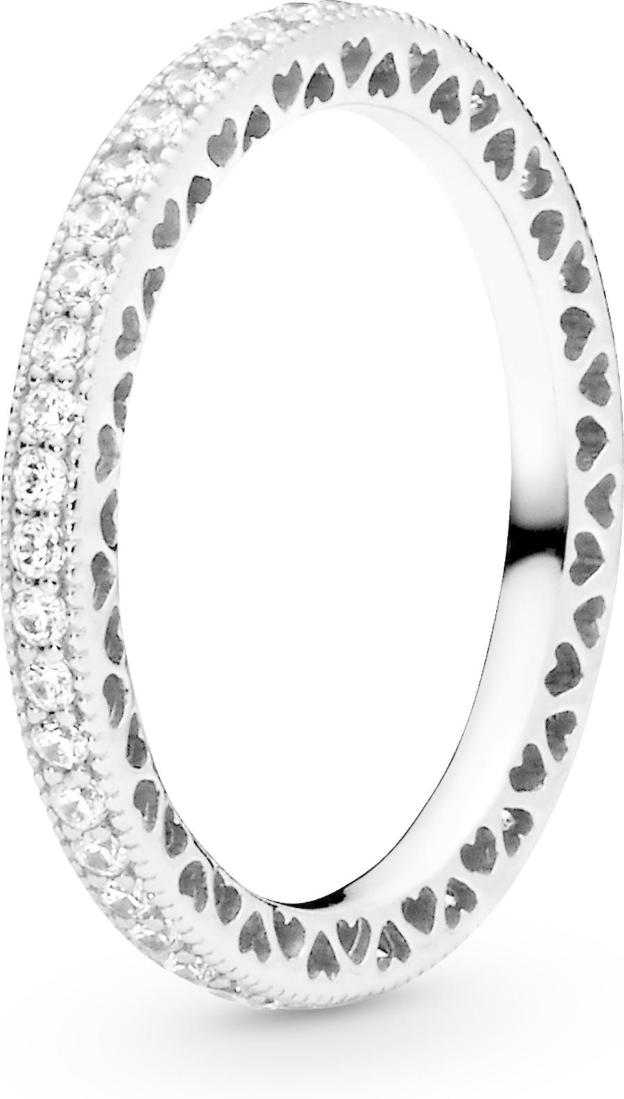 Pandora Sparkle & Hearts Ring 190963CZ womans ring