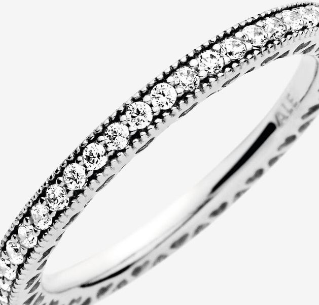 Pandora Sparkle & Hearts Ring 190963CZ Bague pour femmes