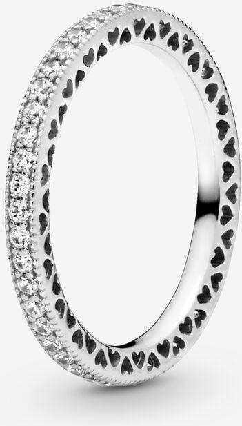 Pandora Sparkle & Hearts Ring 48 190963CZ-48 Damenring