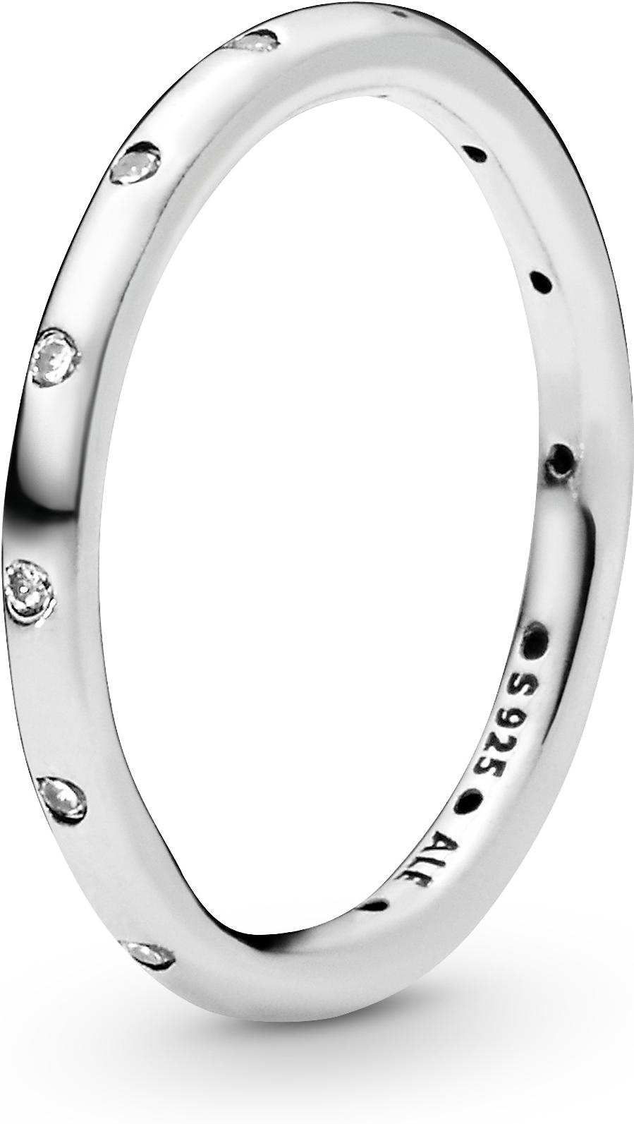 Pandora Einfacher Funkelnder Band-Ring 190945CZ Damesring