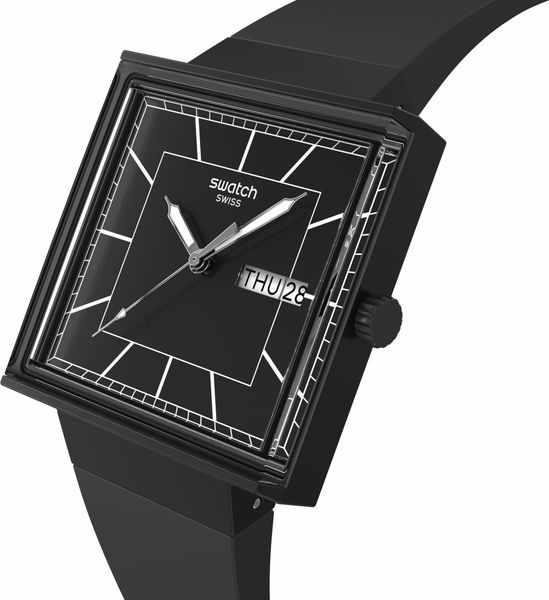 Swatch WHAT IF…BLACKAGAIN? SO34B701 Orologio unisex Swatch WHAT IF…BLACKAGAIN? SO34B701 Orologio unisex