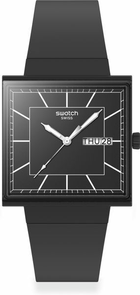 Swatch WHAT IF…BLACKAGAIN? SO34B701 Orologio unisex Swatch WHAT IF…BLACKAGAIN? SO34B701 Orologio unisex