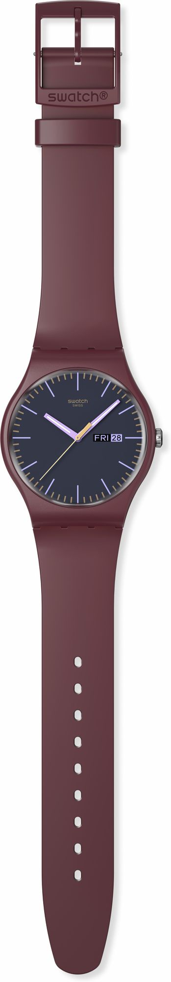 Swatch BURGUNDY BERRY SO29R707 Unisex horloge