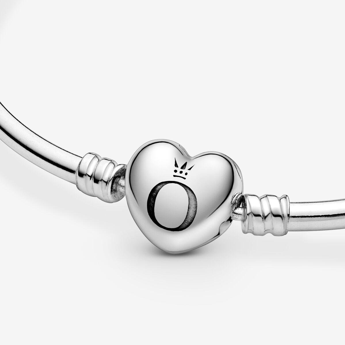 Pandora Moments Herzverschluss Armreif 596268 Braccialetto per donne