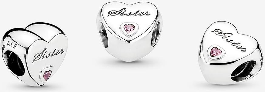 Pandora Schwesterherz Charm 791946PCZ Pendentif