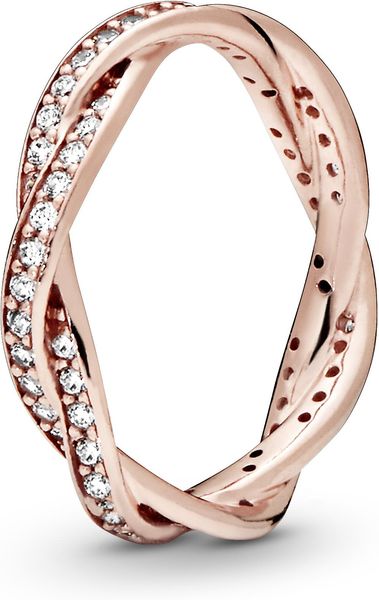 Pandora Funkelnde Gedrehte Linien Ring 180892CZ Bague pour femmes Pandora Funkelnde Gedrehte Linien Ring 180892CZ Bague pour femmes