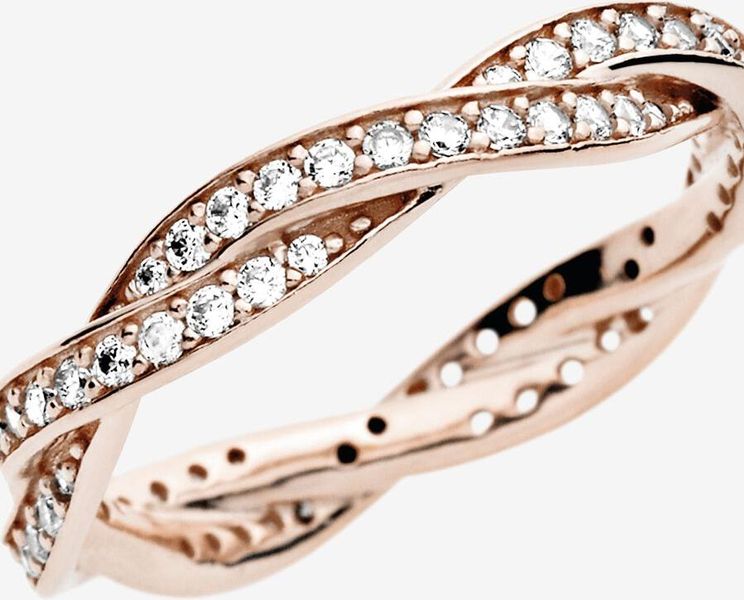 Pandora Funkelnde Gedrehte Linien Ring 180892CZ Bague pour femmes Pandora Funkelnde Gedrehte Linien Ring 180892CZ Bague pour femmes