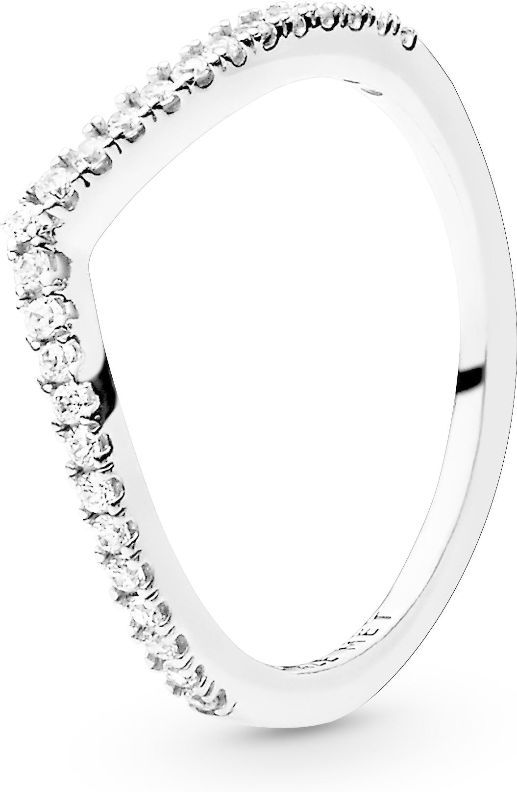 Pandora Sparkling Wishbone Ring 196316CZ Anello donna