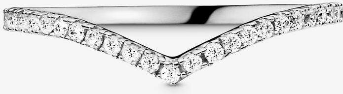 Pandora Sparkling Wishbone Ring 196316CZ Bague pour femmes Pandora Sparkling Wishbone Ring 196316CZ Bague pour femmes