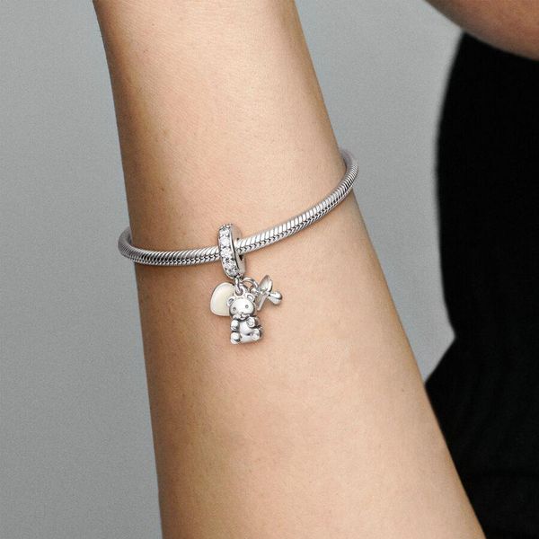 Pandora Baby-Teddybär Charm-Anhänger 792100CZ Pendentif Pandora Baby-Teddybär Charm-Anhänger 792100CZ Pendentif