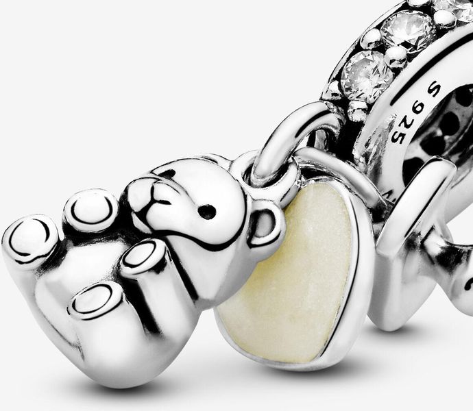 Pandora Baby-Teddybär Charm-Anhänger 792100CZ Pendentif Pandora Baby-Teddybär Charm-Anhänger 792100CZ Pendentif