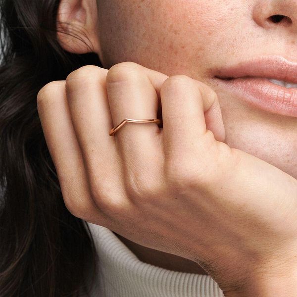 Pandora Polierter Wishbone-Ring 186314 Anillo para mujeres
