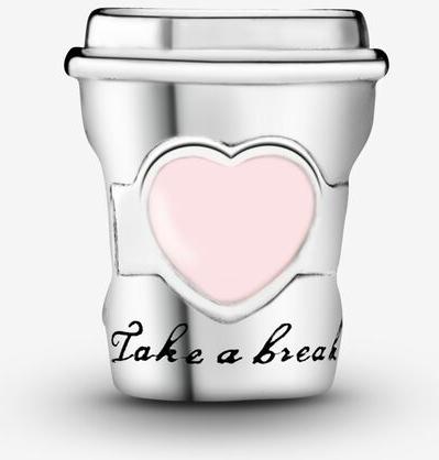 Pandora Take a Break-Kaffeebecher Charm 797185EN160 Pendente