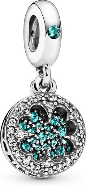 Pandora Vierblättriges Kleeblatt Charm-Anhänger 797906NRGMX Pendant Pandora Vierblättriges Kleeblatt Charm-Anhänger 797906NRGMX Pendant