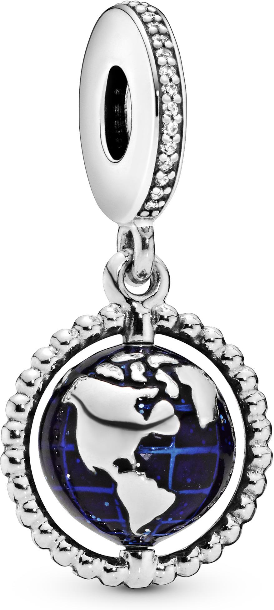 Pandora Drehender Globus Charm-Anhänger 798021CZ Pendente